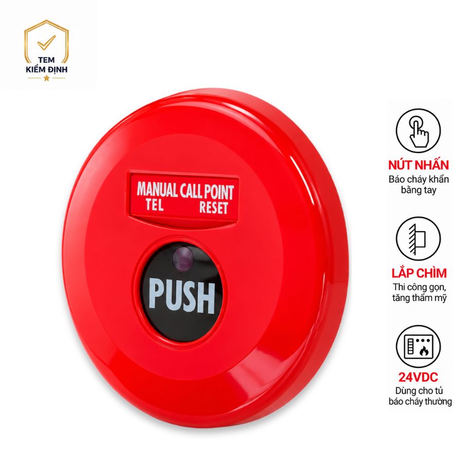 Nút nhấn khẩn tròn lắp chìm Horing AH-9717 – Hệ thường